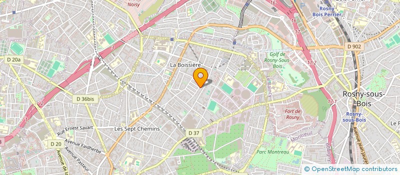 localisation de l'entreprise SAGA DESIGN à MONTREUIL