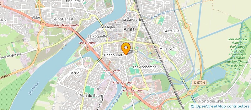 localisation de l'entreprise SAGA FORMATION à ARLES
