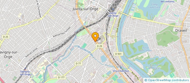localisation de l'entreprise SAGA-GGE à VIRY-CHATILLON