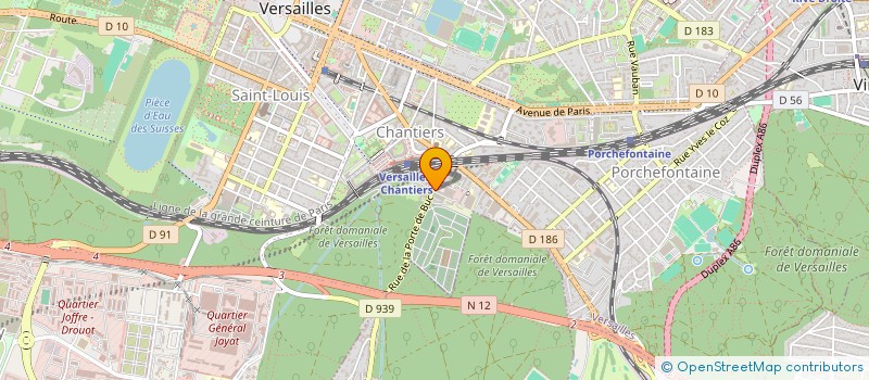 localisation de l'entreprise SAGA II à VERSAILLES
