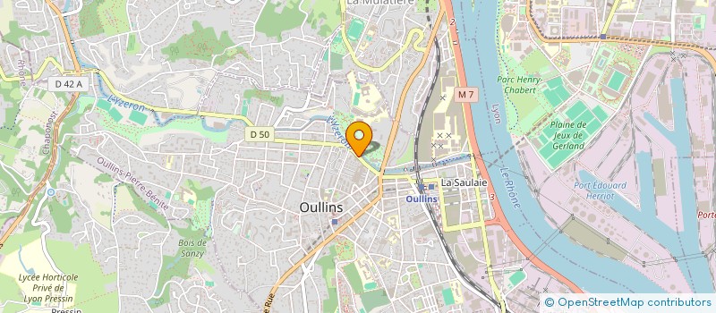 localisation de l'entreprise SAGA IMMO  OULLINS-PIERRE-BENITE