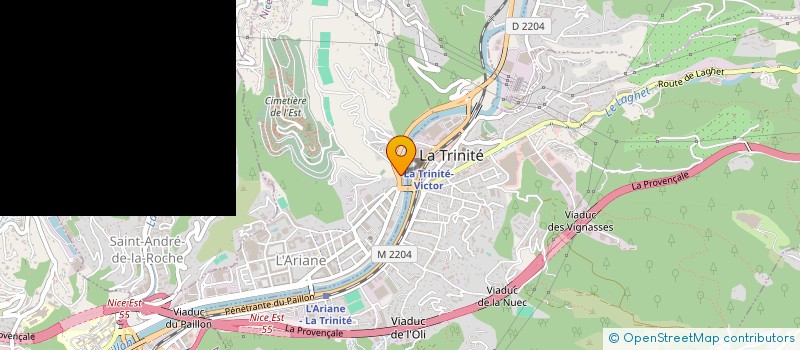 localisation de l'entreprise SAGA PEINTURE à NICE