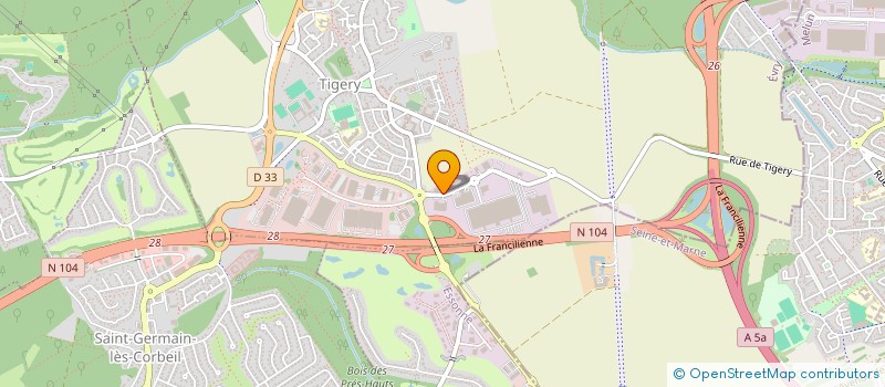 localisation de l'entreprise SAGA PLUS à TIGERY