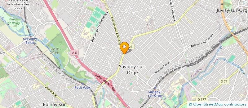 localisation de l'entreprise SAGA VOYAGES à SAVIGNY-SUR-ORGE