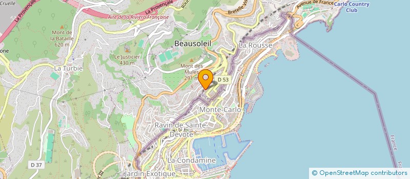localisation de l'entreprise SAGACAP à BEAUSOLEIL