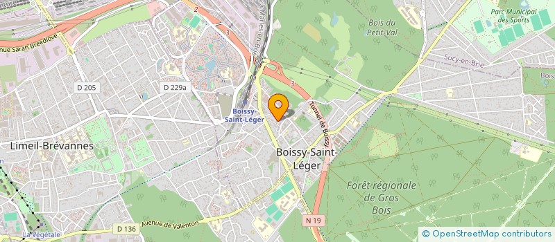 localisation de l'entreprise SAGACRIVAL à BOISSY-SAINT-LEGER
