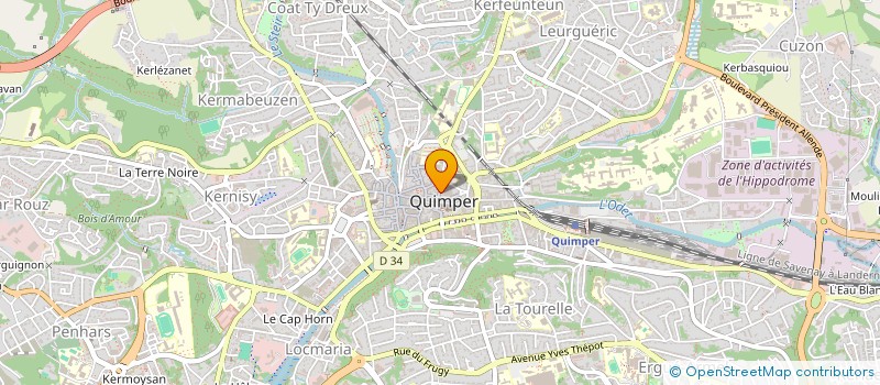 localisation de l'entreprise SAGAFIC à QUIMPER