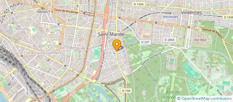 localisation de l'entreprise SAGAGENCY à SAINT-MANDE