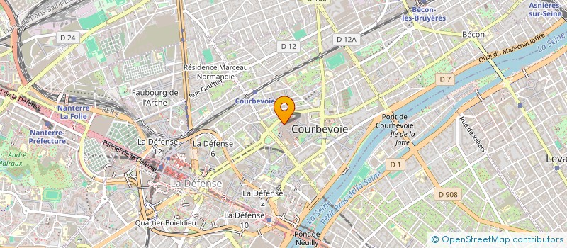localisation de l'entreprise SAGALE  COURBEVOIE