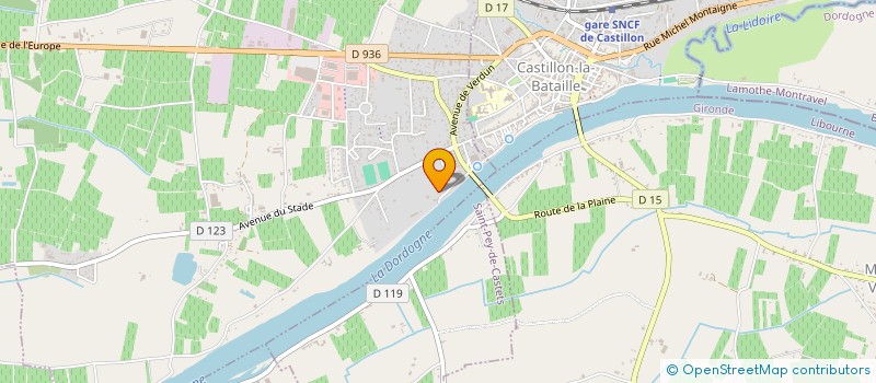 localisation de l'entreprise SAGALOJA  SAINT-MAGNE-DE-CASTILLON