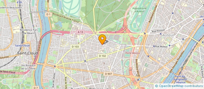 localisation de l'entreprise SAGAMIRA à BOULOGNE-BILLANCOURT