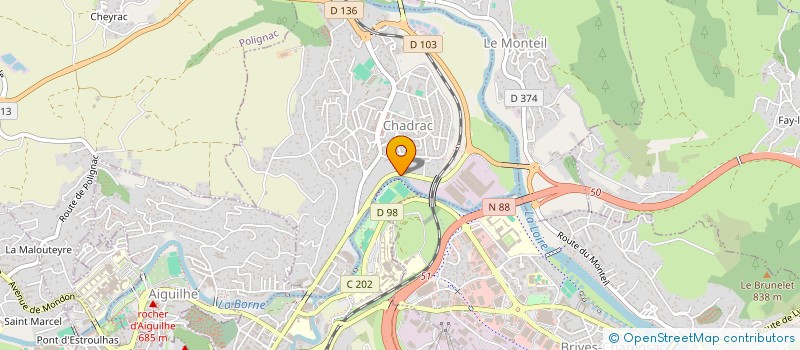 localisation de l'entreprise SAGANAMI  CHADRAC