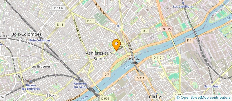 localisation de l'entreprise SAGANE à ASNIERES-SUR-SEINE