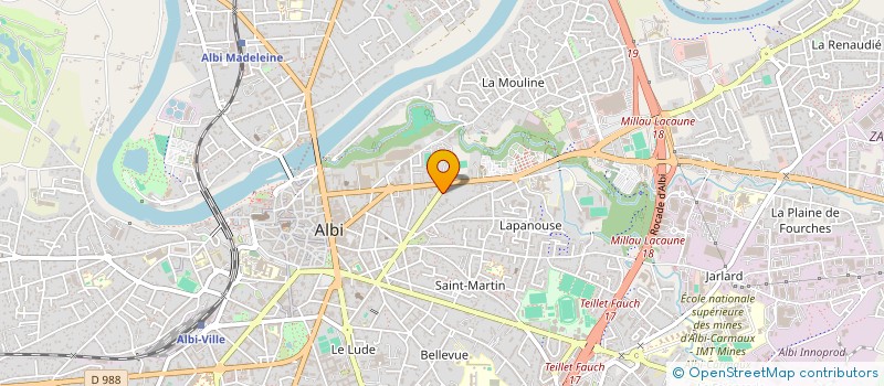 localisation de l'entreprise SAGANSAN ET FILS à ALBI