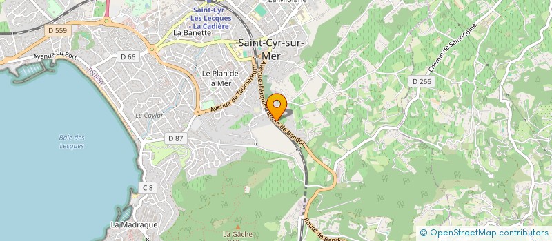 localisation de l'entreprise SAGAPER  LA CADIERE-D'AZUR