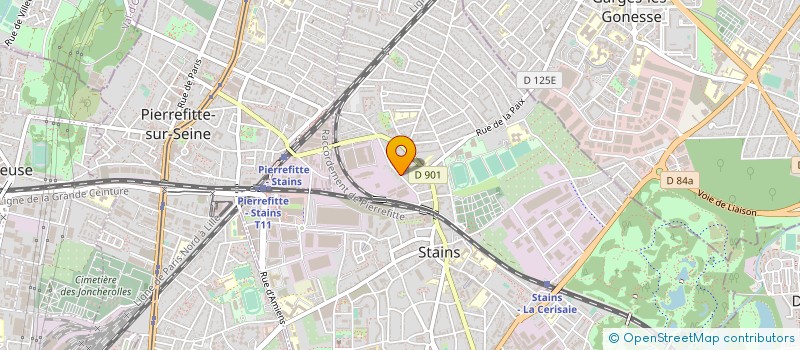 localisation de l'entreprise SAGAPRO  STAINS