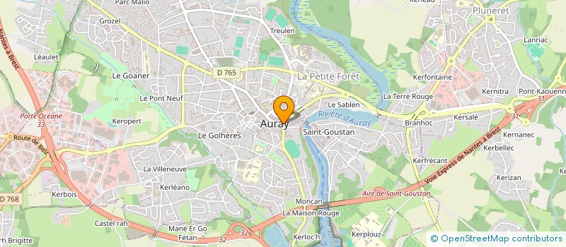 localisation de l'entreprise SAGARIS à AURAY