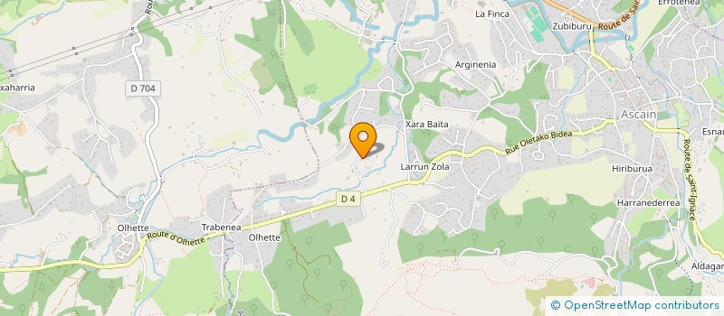 localisation de l'entreprise SAGARRA  ASCAIN