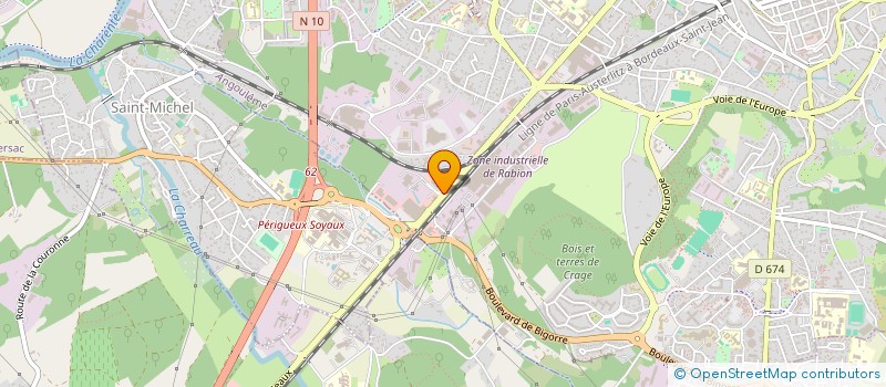 localisation de l'entreprise SAGAT à ANGOULEME