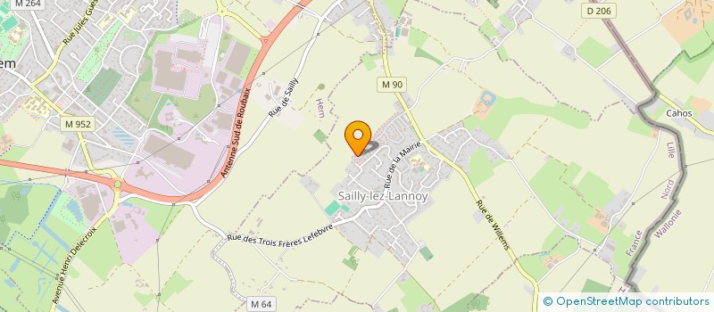 localisation de l'entreprise SAGAVI 16  SAILLY-LEZ-LANNOY