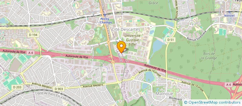 localisation de l'entreprise SAGAX à CHAMPS-SUR-MARNE