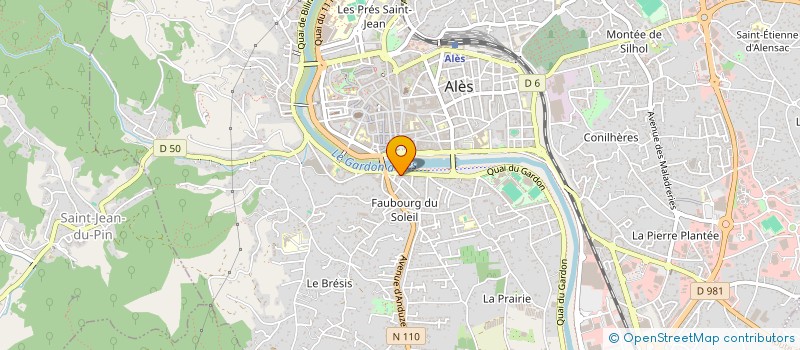 localisation de l'entreprise SAGAZ AUTO à ALES