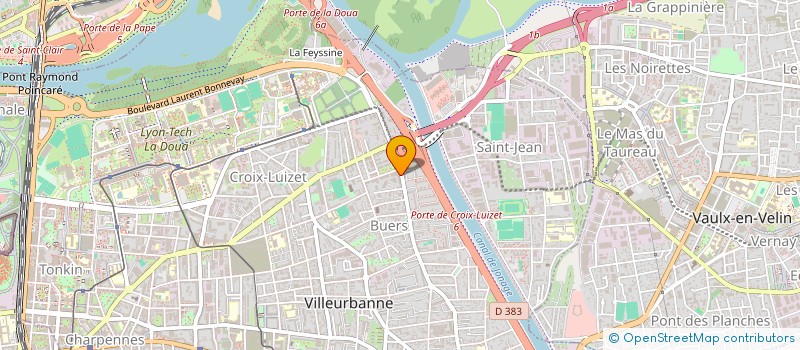 localisation de l'entreprise SAGB TRANSPORT  VILLEURBANNE