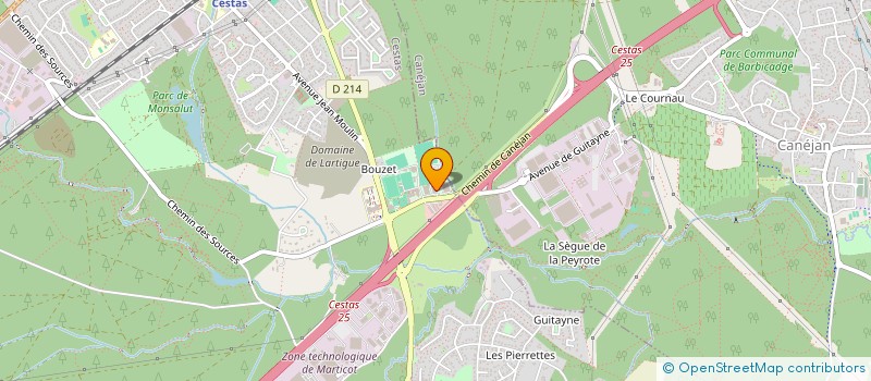 localisation de l'entreprise SAGC CLUB OMNISPORTS  CESTAS