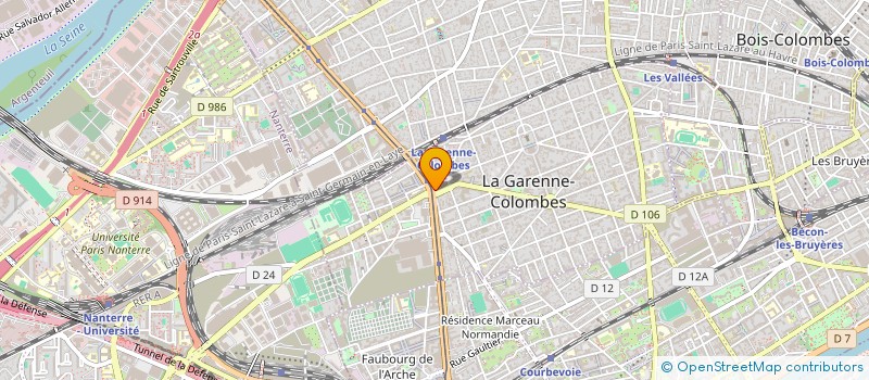 localisation de l'entreprise SAGE  LA GARENNE-COLOMBES