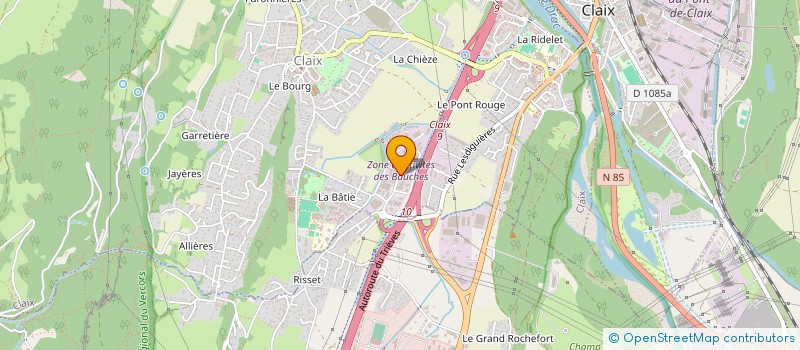 localisation de l'entreprise SAGE  CLAIX