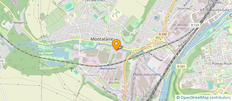 localisation de l'entreprise SAGE à MONTATAIRE
