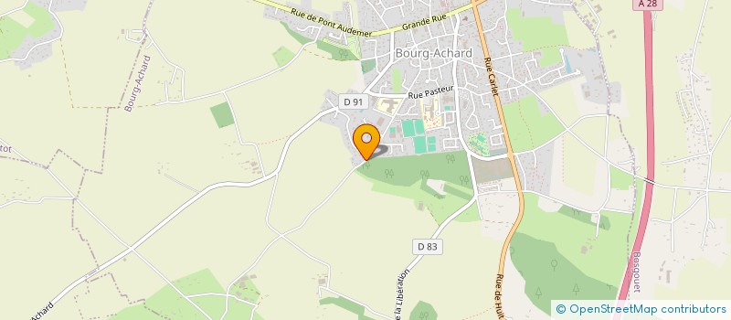 localisation de l'entreprise SAGE  BOURG-ACHARD