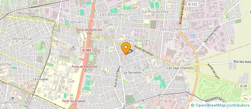 localisation de l'entreprise SAGE à BRON