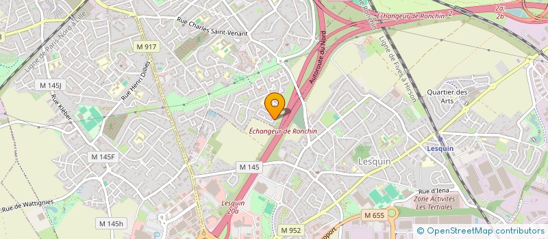 localisation de l'entreprise SAGE à RONCHIN