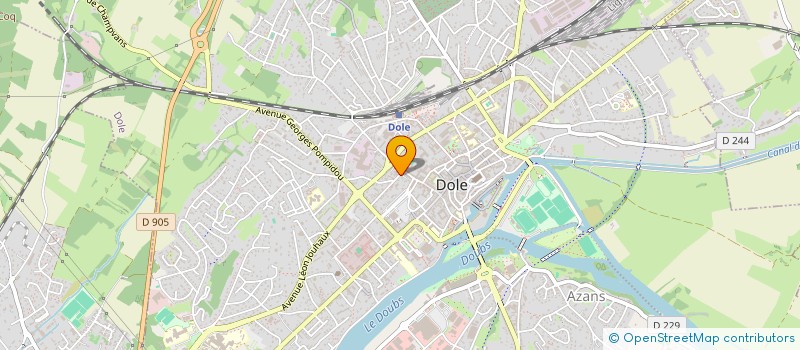 localisation de l'entreprise SAGE-BRUGNOT SARL à DOLE