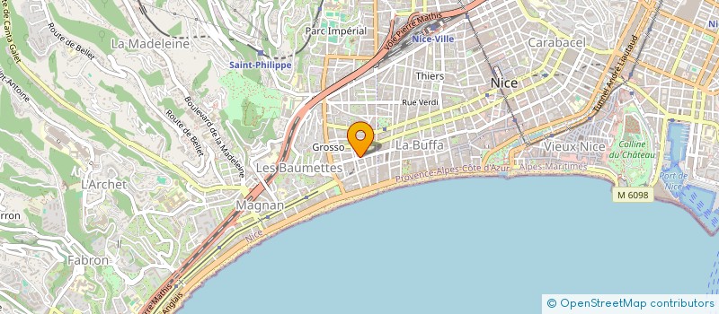 localisation de l'entreprise SAGE COIFFURE à NICE