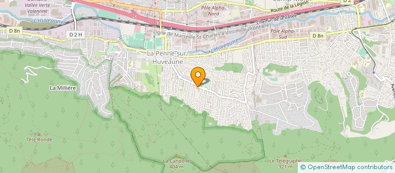 localisation de l'entreprise SAGE H SOC GESTION HORSCOVITCH  LA PENNE-SUR-HUVEAUNE