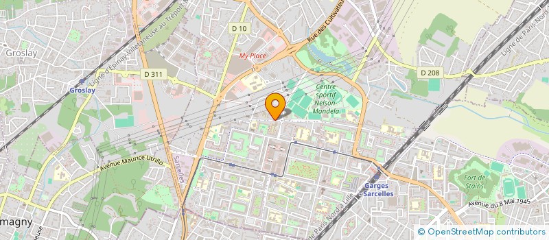 localisation de l'entreprise SAGE OBS à SARCELLES
