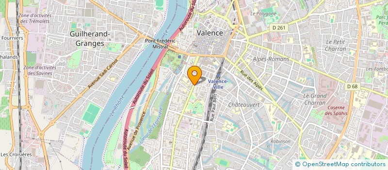 localisation de l'entreprise SAGEA SARL  VALENCE