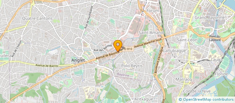localisation de l'entreprise SAGEC SUD ATLANTIQUE à ANGLET