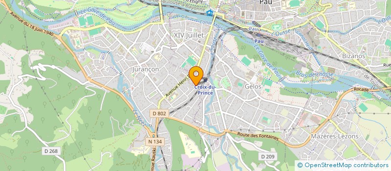 localisation de l'entreprise SAGECA à JURANCON