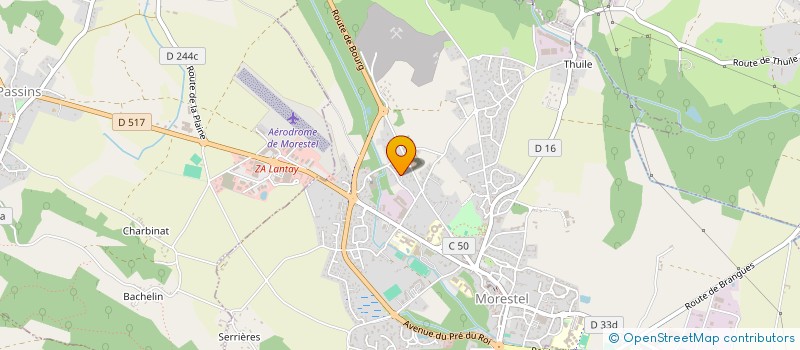 localisation de l'entreprise SAGECH  MORESTEL