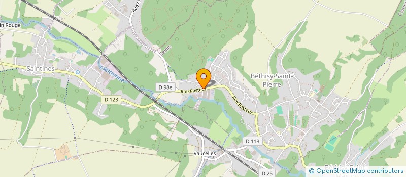 localisation de l'entreprise SAGEDA  BETHISY-SAINT-PIERRE