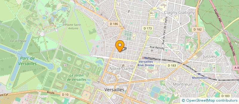 localisation de l'entreprise SAGEFIN à VERSAILLES