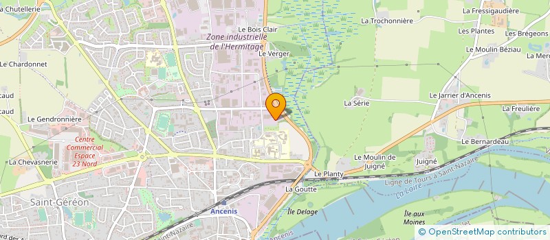 localisation de l'entreprise SAGELEC  ANCENIS-SAINT-GEREON