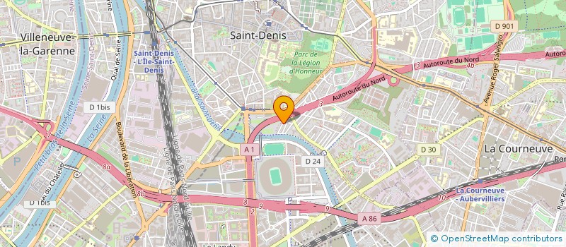 localisation de l'entreprise SAGEM à SAINT DENIS