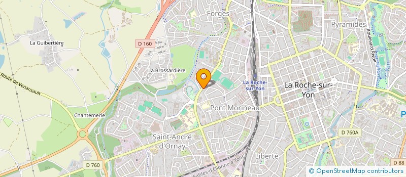 localisation de l'entreprise SAGEMA 85 à LA ROCHE-SUR-YON