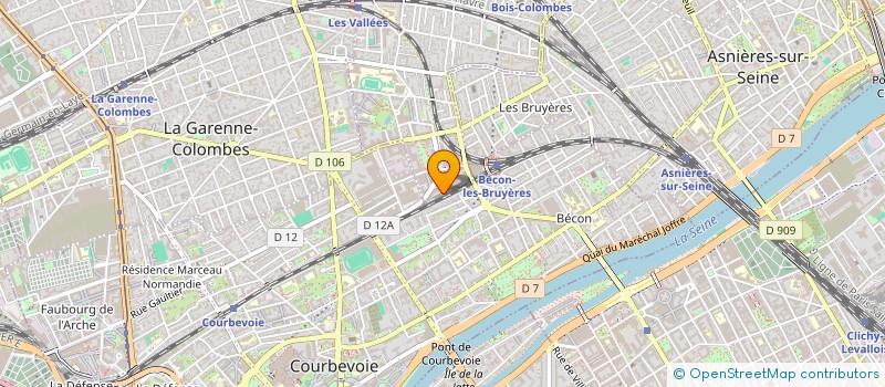 localisation de l'entreprise SAGEMCOM CORPORATE à BOIS-COLOMBES