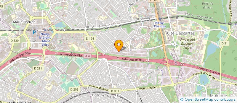 localisation de l'entreprise SAGEMU à NOISY-LE-GRAND