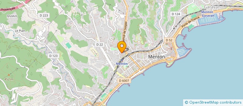 localisation de l'entreprise SAGEPHIE à MENTON